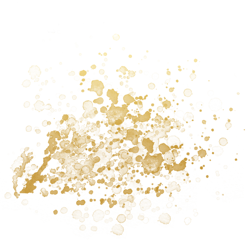 Gold Splatter Paint Splash